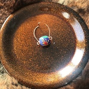 Handmade African glass beaded ring